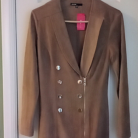 LOVE CULTURE FAUX SUEDE DRESS, M - Picture 2 of 3